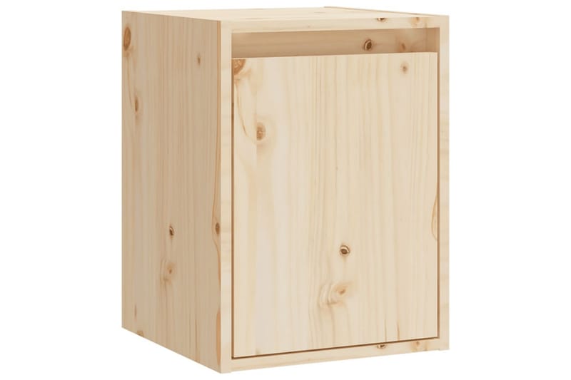 Seinäkaapit 2 kpl 30x30x40 cm täysi mänty - Ruskea - Säilytys - Hylly - Seinähylly