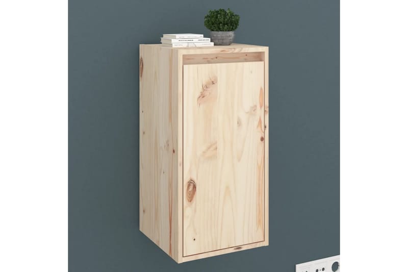 Seinäkaapit 2 kpl 30x30x60 cm täysi mänty - Ruskea - Säilytys - Hylly - Seinähylly