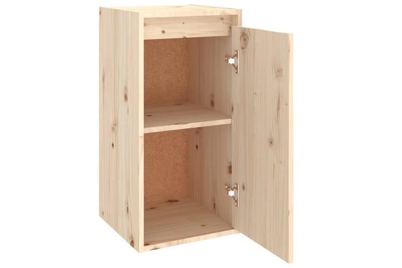 Seinäkaapit 2 kpl 30x30x60 cm täysi mänty - Ruskea - S�äilytys - Hylly - Seinähylly