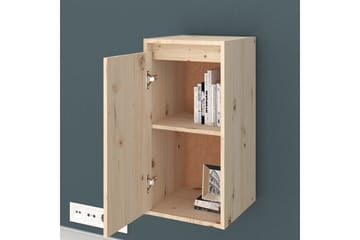 Seinäkaapit 2 kpl 30x30x60 cm täysi mänty - Ruskea - Säilytys - Hylly - Seinähylly