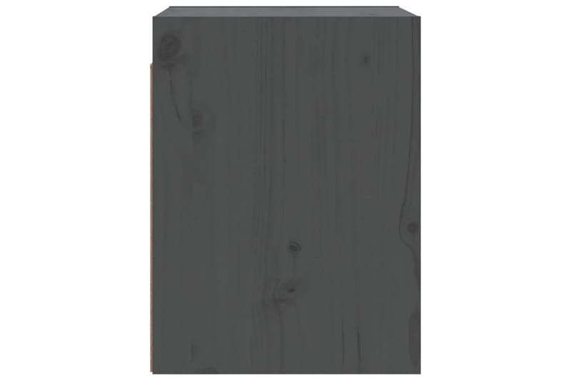 Seinäkaapit 2 kpl harmaa 30x30x40 cm täysi mänty - Harmaa - Säilytys - Hylly - Seinähylly