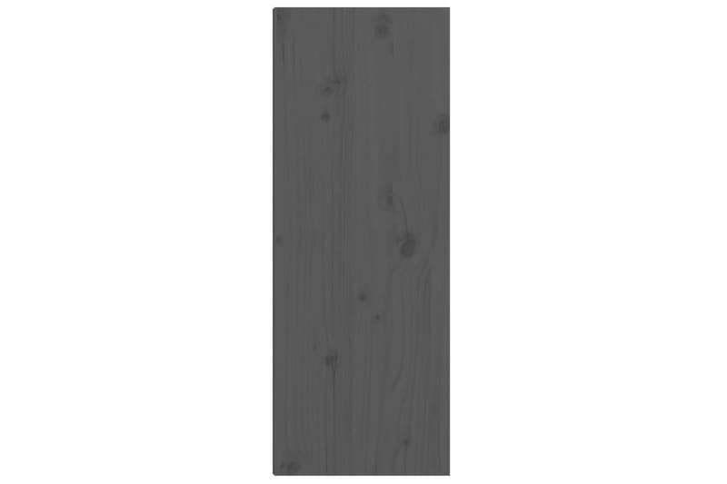 Seinäkaapit 2 kpl harmaa 30x30x80 cm täysi mänty - Harmaa - Säilytys - Hylly - Seinähylly