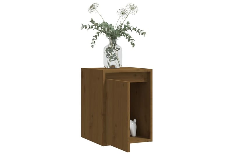 Seinäkaapit 2 kpl hunajanruskea 30x30x40 cm täysi mänty - Ruskea - Säilytys - Hylly - Seinähylly