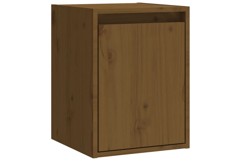 Seinäkaapit 2 kpl hunajanruskea 30x30x40 cm täysi mänty - Ruskea - Säilytys - Hylly - Seinähylly
