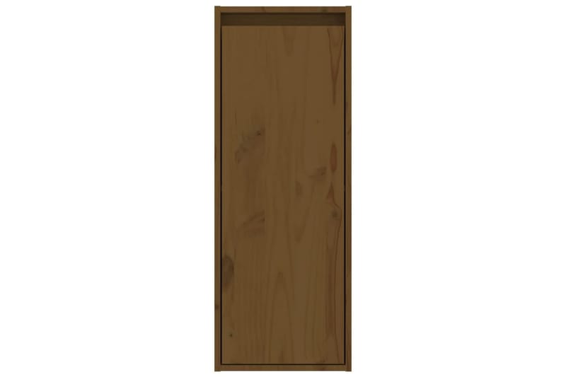 Seinäkaapit 2 kpl hunajanruskea 30x30x80 cm täysi mänty - Ruskea - Säilytys - Hylly - Seinähylly