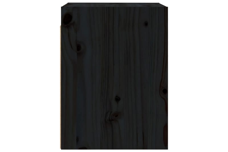 Seinäkaapit 2 kpl musta 30x30x40 cm täysi mänty - Musta - Säilytys - Hylly - Seinähylly