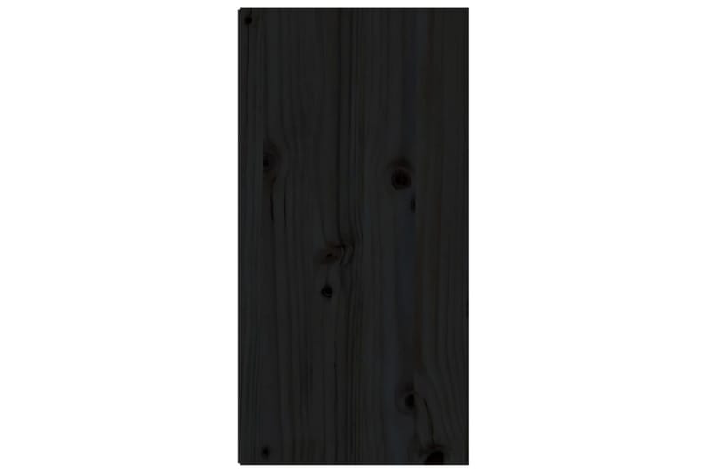 Seinäkaapit 2 kpl musta 30x30x60 cm täysi mänty - Musta - Säilytys - Hylly - Seinähylly