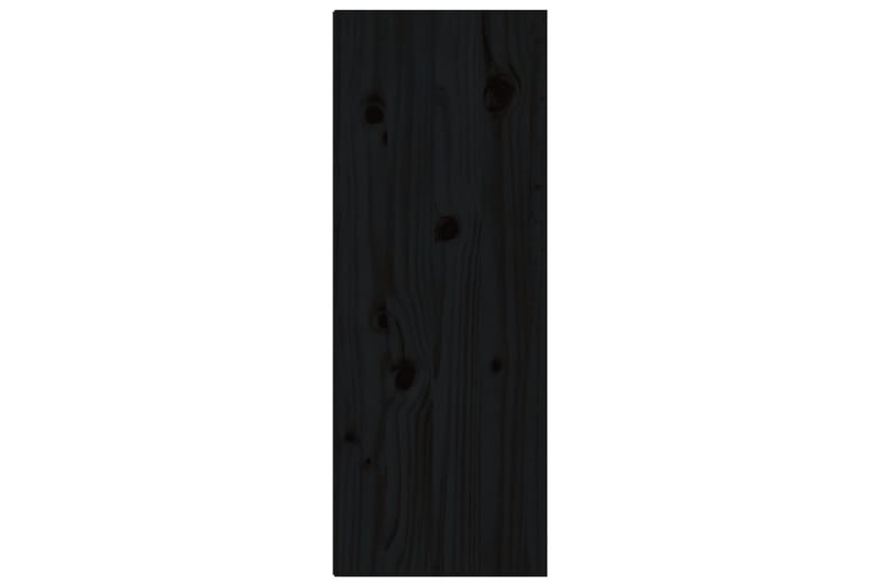 Seinäkaapit 2 kpl musta 30x30x80 cm täysi mänty - Musta - Säilytys - Hylly - Seinähylly