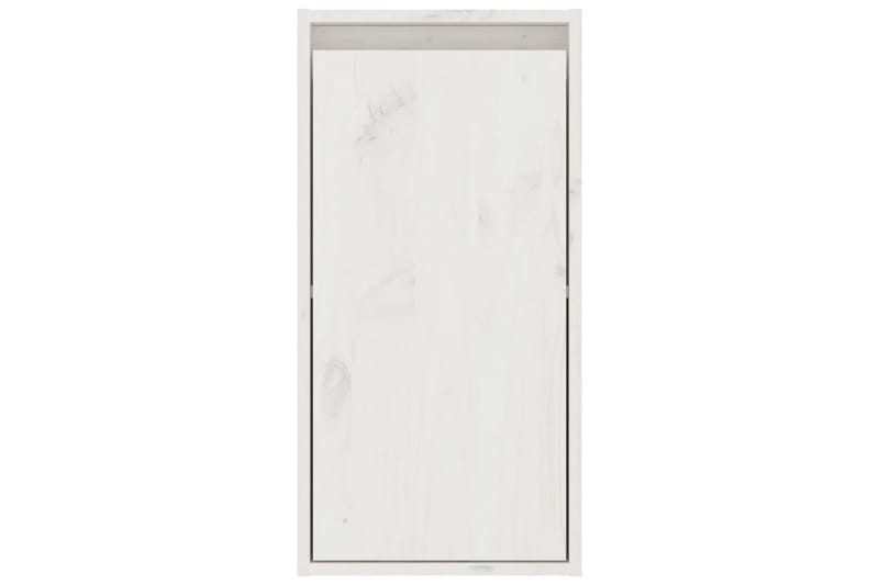 Seinäkaapit 2 kpl valkoinen 30x30x60 cm täysi mänty - Valkoinen - Säilytys - Hylly - Seinähylly