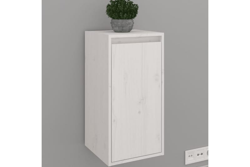 Seinäkaapit 2 kpl valkoinen 30x30x60 cm täysi mänty - Valkoinen - Säilytys - Hylly - Seinähylly