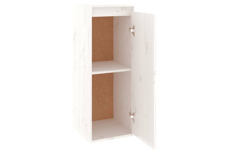Seinäkaapit 2 kpl valkoinen 30x30x80 cm täysi mänty - Valkoinen - Säilytys - Hylly - Seinähylly
