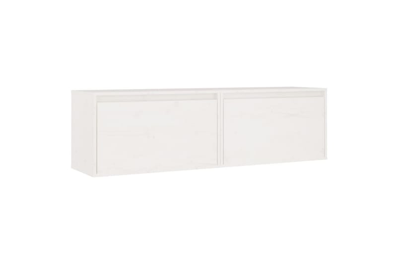 Seinäkaapit 2 kpl valkoinen 60x30x35 cm täysi mänty - Valkoinen - Säilytys - Hylly - Seinähylly