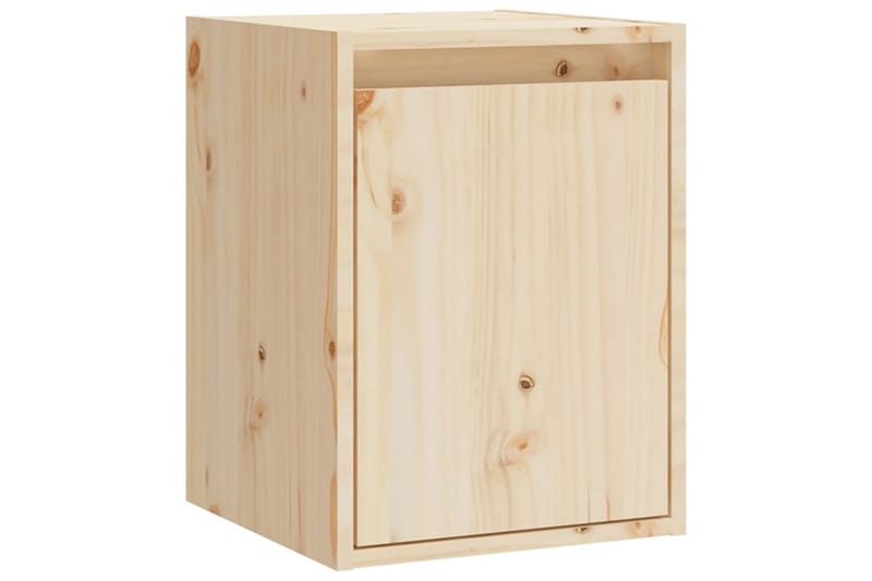 Seinäkaappi 30x30x40 cm täysi mänty - Ruskea - Säilytys - Hylly - Seinähylly