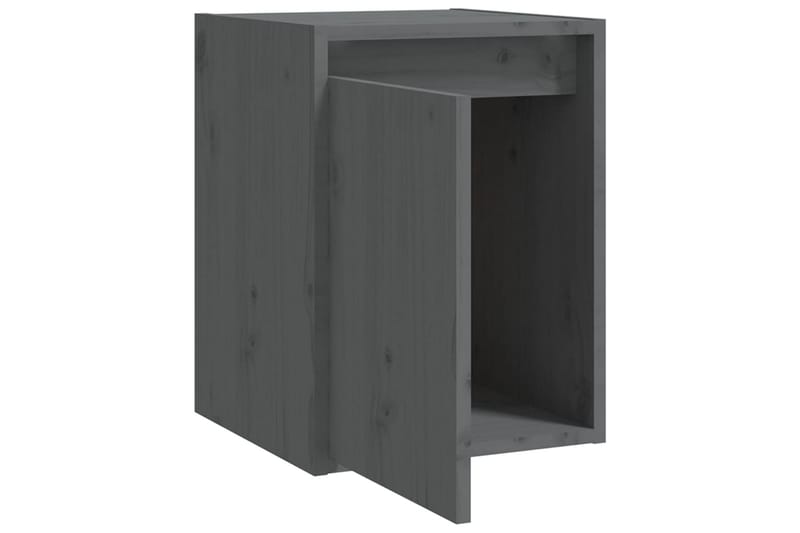 Seinäkaappi harmaa 30x30x40 cm täysi mänty - Harmaa - Säilytys - Hylly - Seinähylly