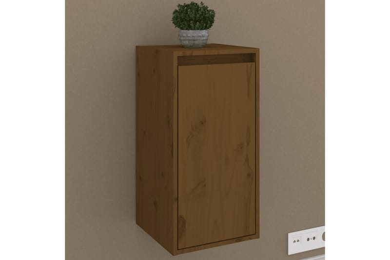 Seinäkaappi hunajanruskea 30x30x60 cm täysi mänty - Ruskea - Säilytys - Hylly - Seinähylly