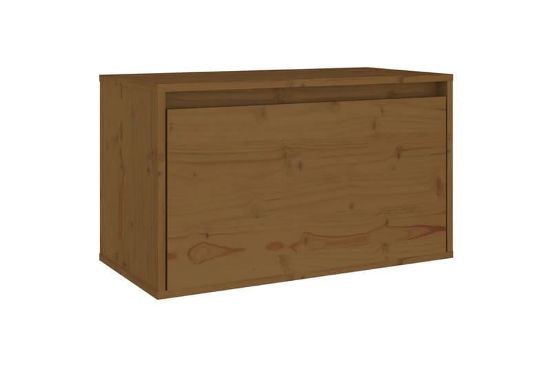Seinäkaappi hunajanruskea 60x30x35 cm täysi mänty - Ruskea - Säilytys - Hylly - Seinähylly