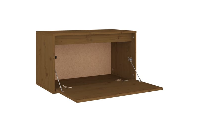 Seinäkaappi hunajanruskea 60x30x35 cm täysi mänty - Ruskea - Säilytys - Hylly - Seinähylly