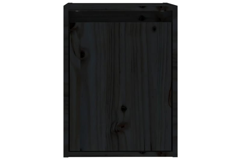 Seinäkaappi musta 30x30x40 cm täysi mänty - Musta - Säilytys - Hylly - Seinähylly