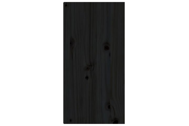 Seinäkaappi musta 30x30x60 cm täysi mänty - Musta - Seinähylly - Keittiöhylly - Hylly