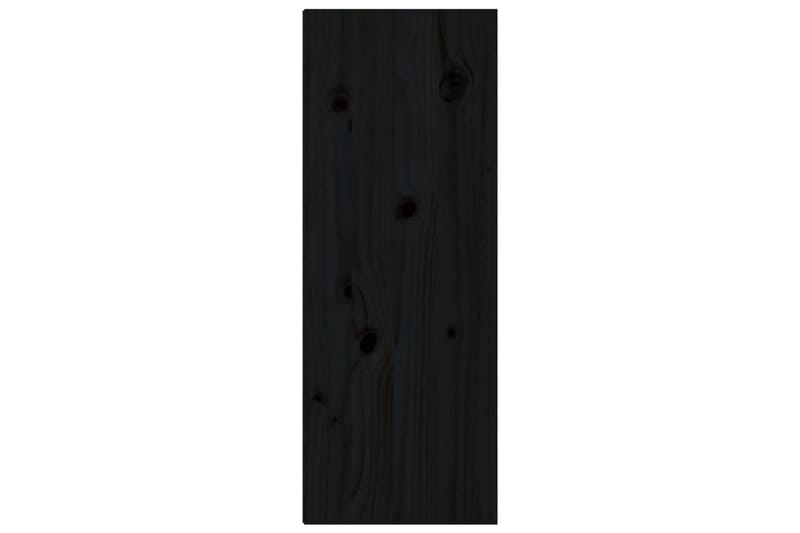 Seinäkaappi musta 30x30x80 cm täysi mänty - Musta - Säilytys - Hylly - Seinähylly
