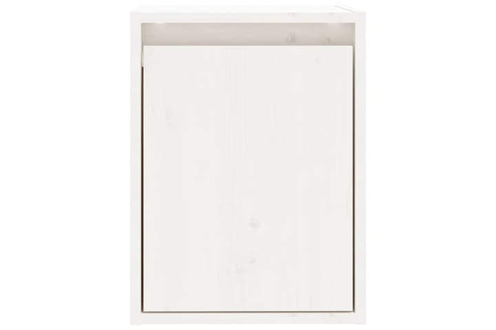 Seinäkaappi valkoinen 30x30x40 cm täysi mänty - Valkoinen - Seinähylly - Keittiöhylly - Hylly