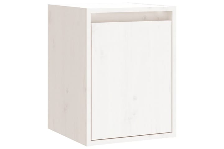 Seinäkaappi valkoinen 30x30x40 cm täysi mänty - Valkoinen - Seinähylly - Keittiöhylly - Hylly