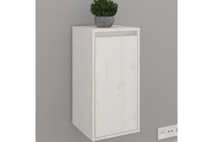 Seinäkaappi valkoinen 30x30x60 cm täysi mänty - Valkoinen - Seinähylly - Keittiöhylly - Hylly