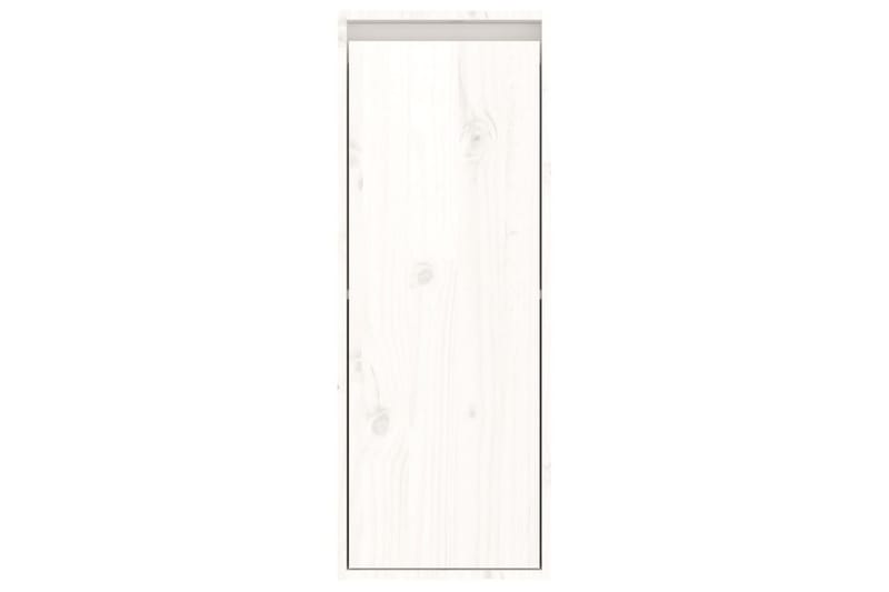 Seinäkaappi valkoinen 30x30x80 cm täysi mänty - Valkoinen - Säilytys - Hylly - Seinähylly