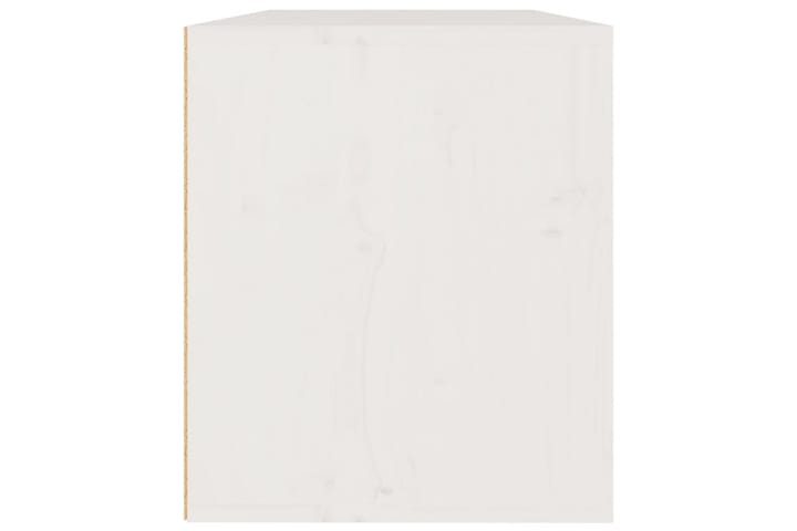 Seinäkaappi valkoinen 60x30x35 cm täysi mänty - Valkoinen - Seinähylly - Keittiöhylly - Hylly