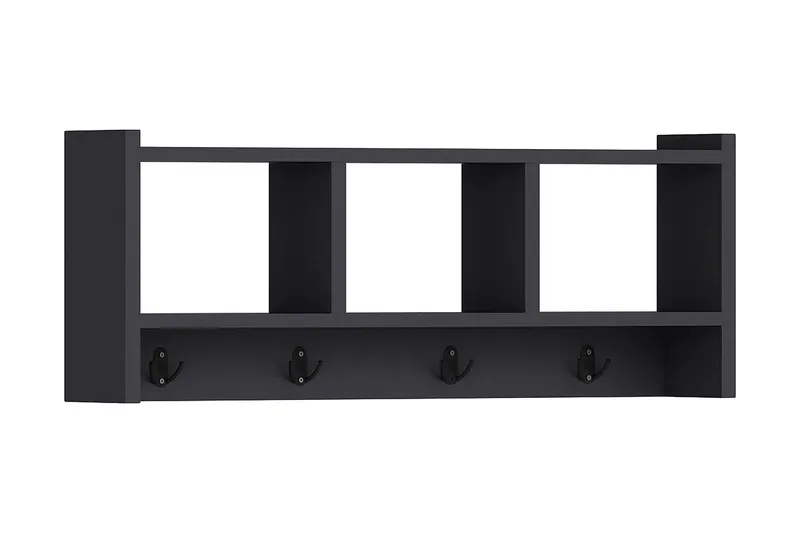 Seinäkoukku Violaceae 75,6x35 cm, Antrasiitti