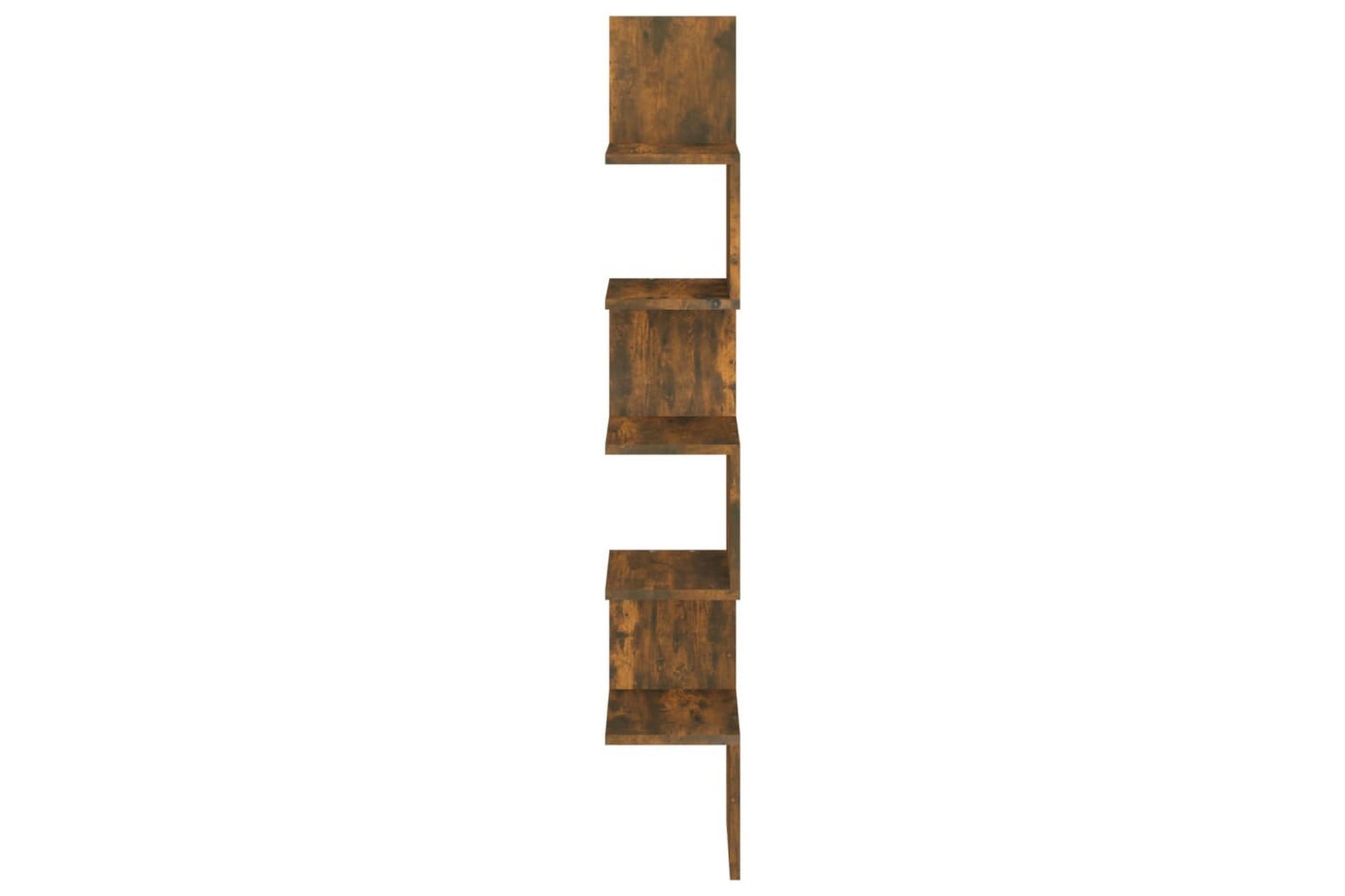 Seinäkulmahylly savutammi 20x20x127,5 cm tekninen puu - Ruskea - Säilytys - Hylly - Kulmahylly