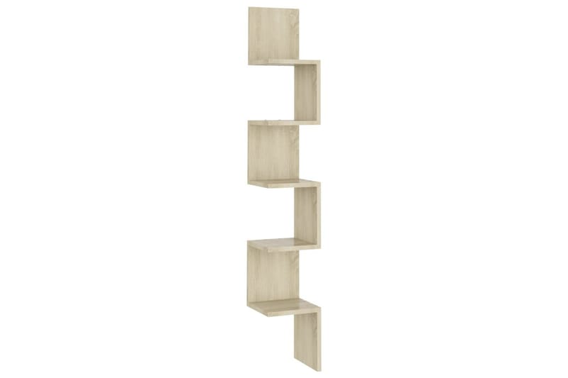 Seinäkulmahylly Sonoma-tammi 20x20x127,5 cm lastulevy - Säilytys - Hylly - Seinähylly