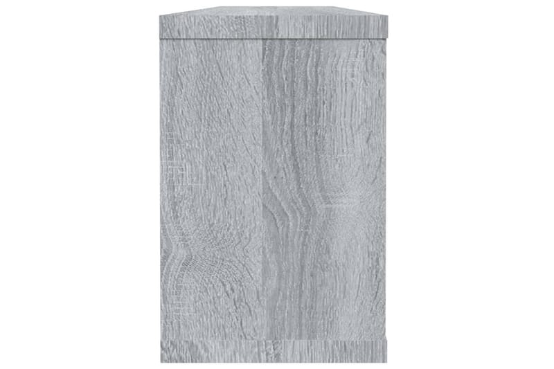 Seinäkuutiohyllyt 4 kpl harmaa Sonoma 60x15x23 cm tekninen p - Harmaa - Säilytys - Hylly - Seinähylly