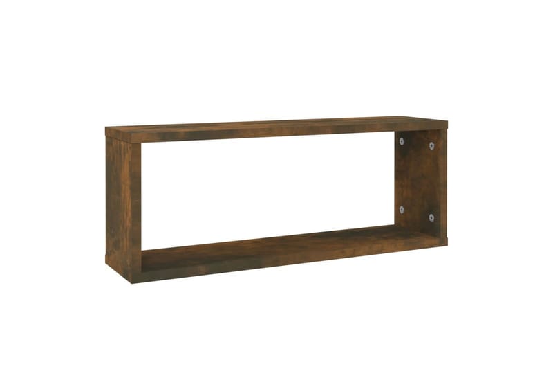 Seinäkuutiohyllyt 4 kpl savutammi 60x15x23 cm tekninen puu - Ruskea - Säilytys - Hylly - Seinähylly