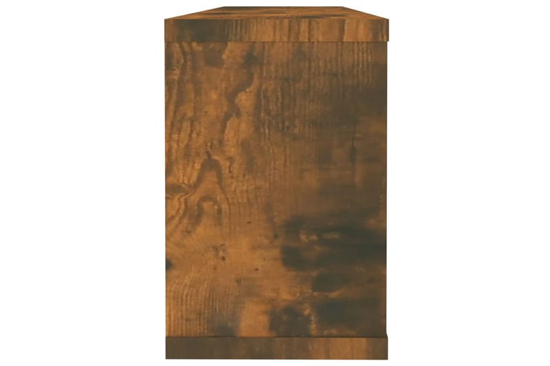 Seinäkuutiohyllyt 4 kpl savutammi 60x15x23 cm tekninen puu - Ruskea - Säilytys - Hylly - Seinähylly