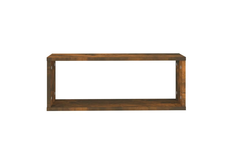 Seinäkuutiohyllyt 6 kpl savutammi 60x15x23 cm tekninen puu - Ruskea - Säilytys - Hylly - Seinähylly