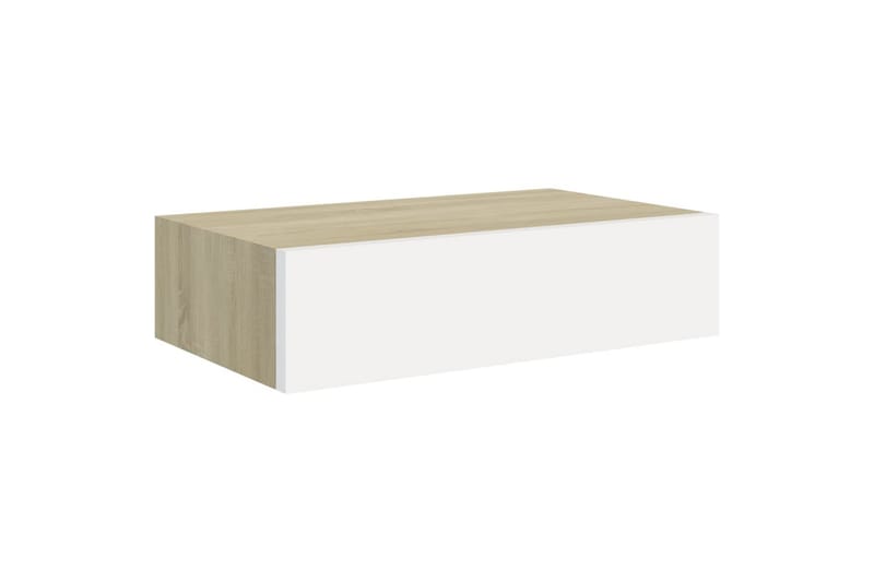 Seinälaatikkohyllyt 2 kpl 40x23,5x10 cm MDF - Harmaa - Seinähylly - Keittiöhylly - Hylly