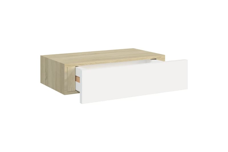 Seinälaatikkohyllyt 2 kpl 40x23,5x10 cm MDF - Harmaa - Seinähylly - Keittiöhylly - Hylly