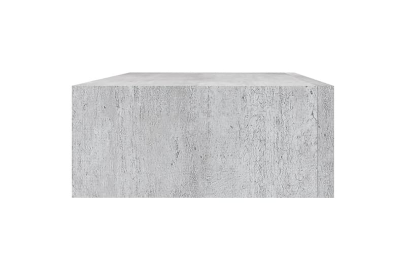 Seinälaatikkohyllyt 2 kpl betoninharmaa 40x23,5x10 cm MDF - Harmaa - Seinähylly - Keittiöhylly - Hylly