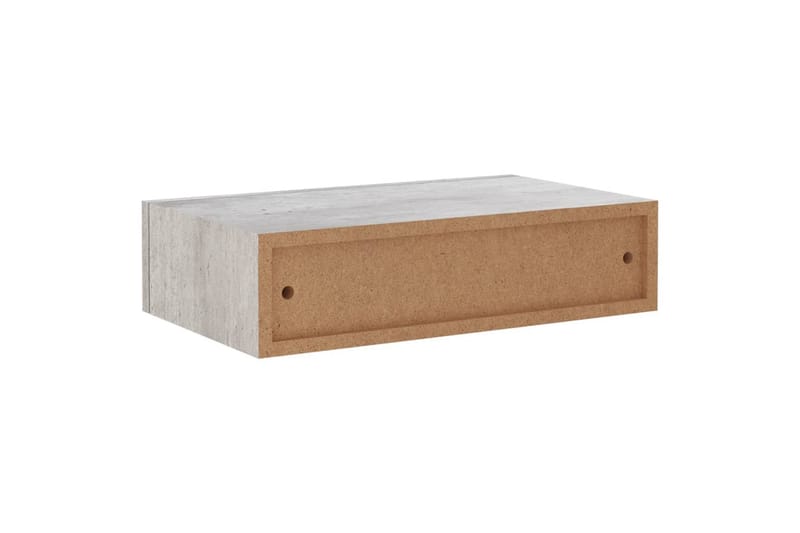 Seinälaatikkohyllyt 2 kpl betoninharmaa 40x23,5x10 cm MDF - Harmaa - Seinähylly - Keittiöhylly - Hylly