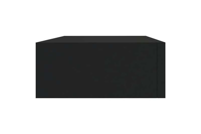 Seinälaatikkohyllyt 2 kpl musta 40x23,5x10 cm MDF - Musta - Säilytys - Hylly - Seinähylly