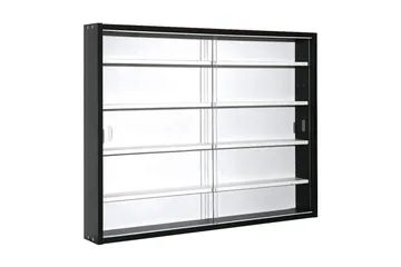 Seinävitriini Cestica 80 cm - Musta/Valkoinen - Säilytys - Hylly - Seinähylly