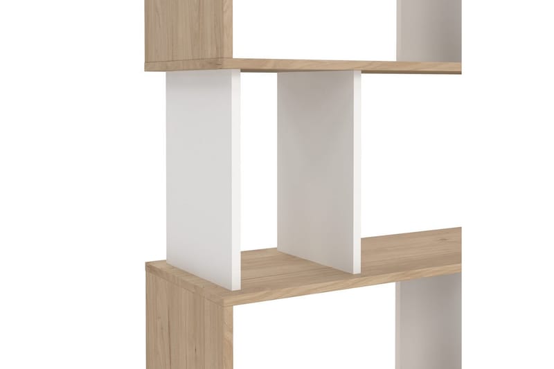 Shivani Kirjahylly 80 cm - Luonnonväri/Valkoinen - Säilytys - Hylly - Kirjahylly