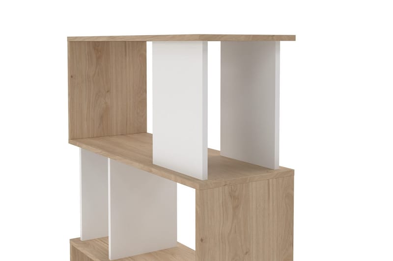 Shivani Kirjahylly 80 cm - Luonnonväri/Valkoinen - Säilytys - Hylly - Kirjahylly