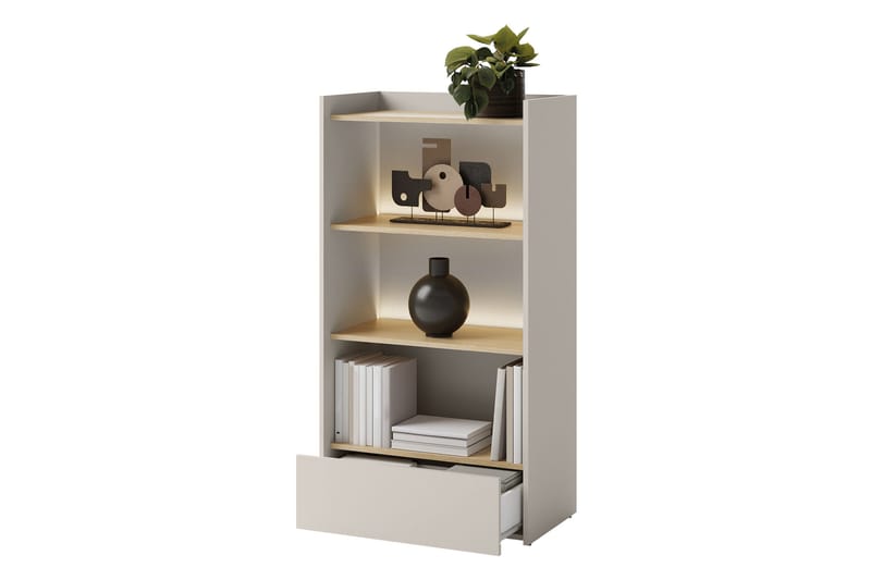 Sigmana Kirjahylly 70x40 cm - Harmaa - Säilytys - Hylly - Kirjahylly