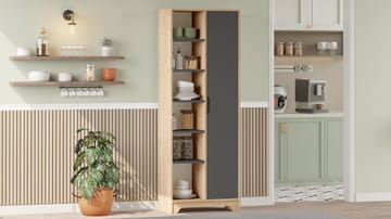Solor kirjahylly 72 cm tammea - Ruskea|Harmaa - Säilytys - Hylly - Kirjahylly
