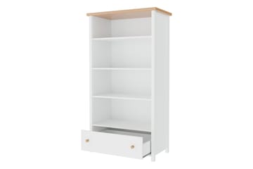 Storys kirjahylly 85 cm tammi - Valkoinen - Säilytys - Hylly - Kirjahylly