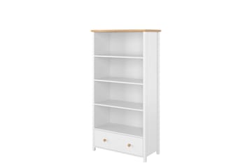 Storys kirjahylly 85 cm tammi - Valkoinen - Säilytys - Hylly - Kirjahylly