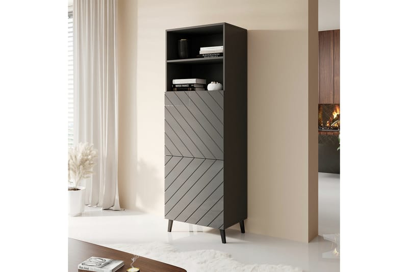 Strontian Bokhylla 60x40 cm Scandinavian Choice Graphite - Säilytys - Hylly - Kirjahylly