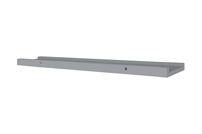 Tauluhyllyt 2 kpl harmaa 80x9x3 cm MDF - Harmaa - Säilytys - Hylly - Tauluhylly